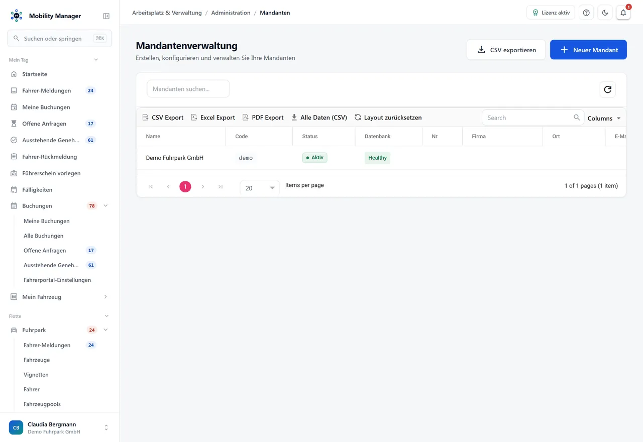 Mandanten, Audit & DSGVO